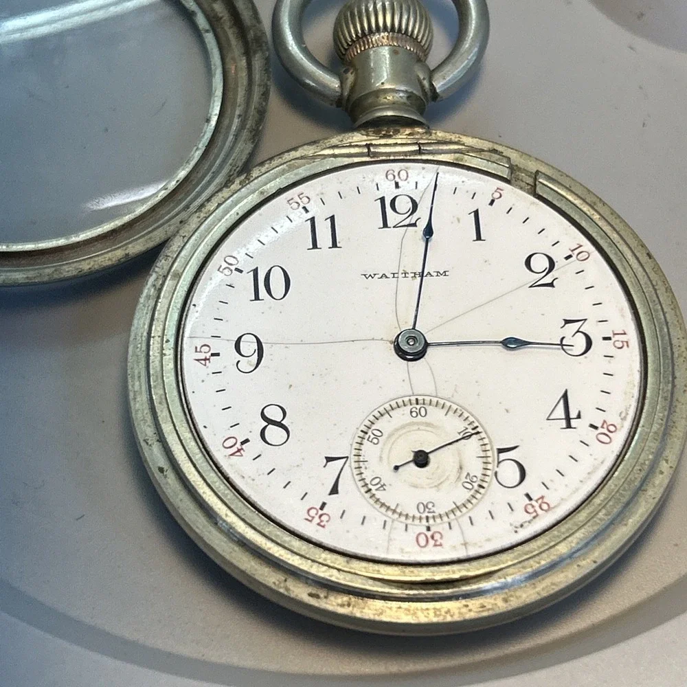 1907 Waltham Open Face Pocket Watch 15J Grade 620 16S Model 1899 Parts Repair